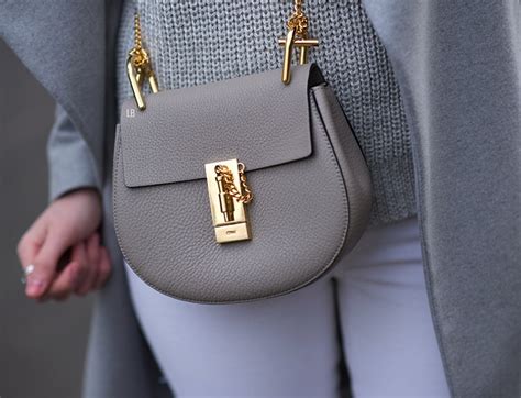 My New Chloe Mini Drew Bag in Motty Grey 